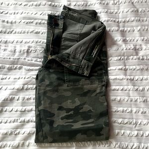 High waisted camp straight jeans